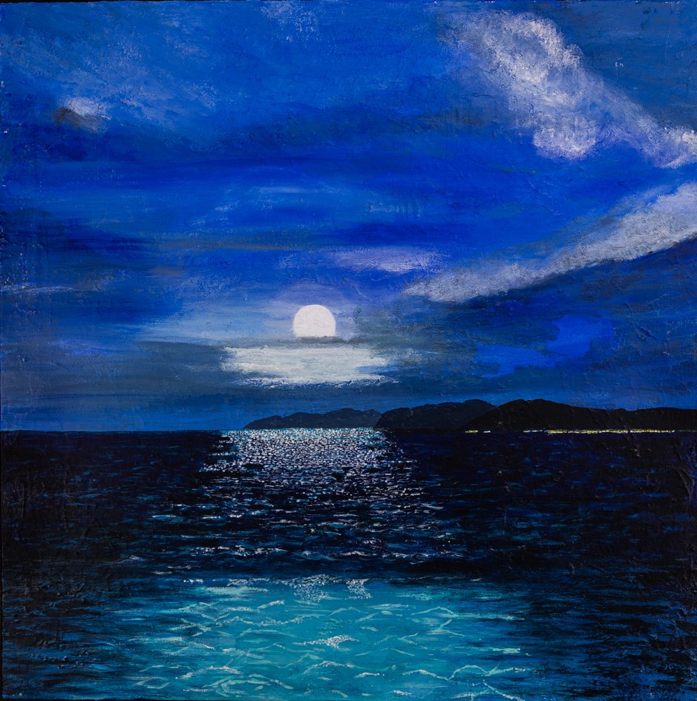 Moonlight Bay is Artwork by Sheila Jackson